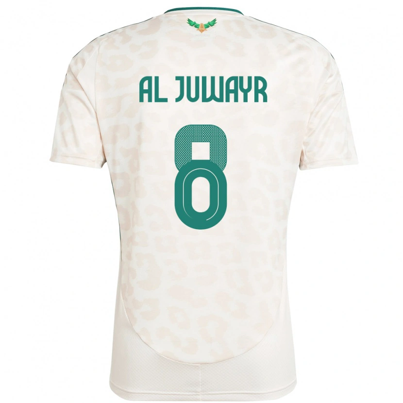 Danxen Børn Saudi-Arabien Musab Al-Juwayr #8 Hvid Udebane Spillertrøjer 24-26 Trøje T-Shirt