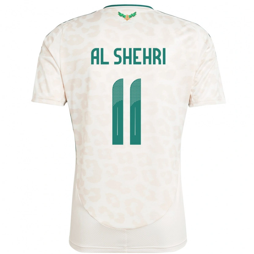 Danxen Børn Saudi-Arabien Saleh Al-Shehri #11 Hvid Udebane Spillertrøjer 24-26 Trøje T-Shirt