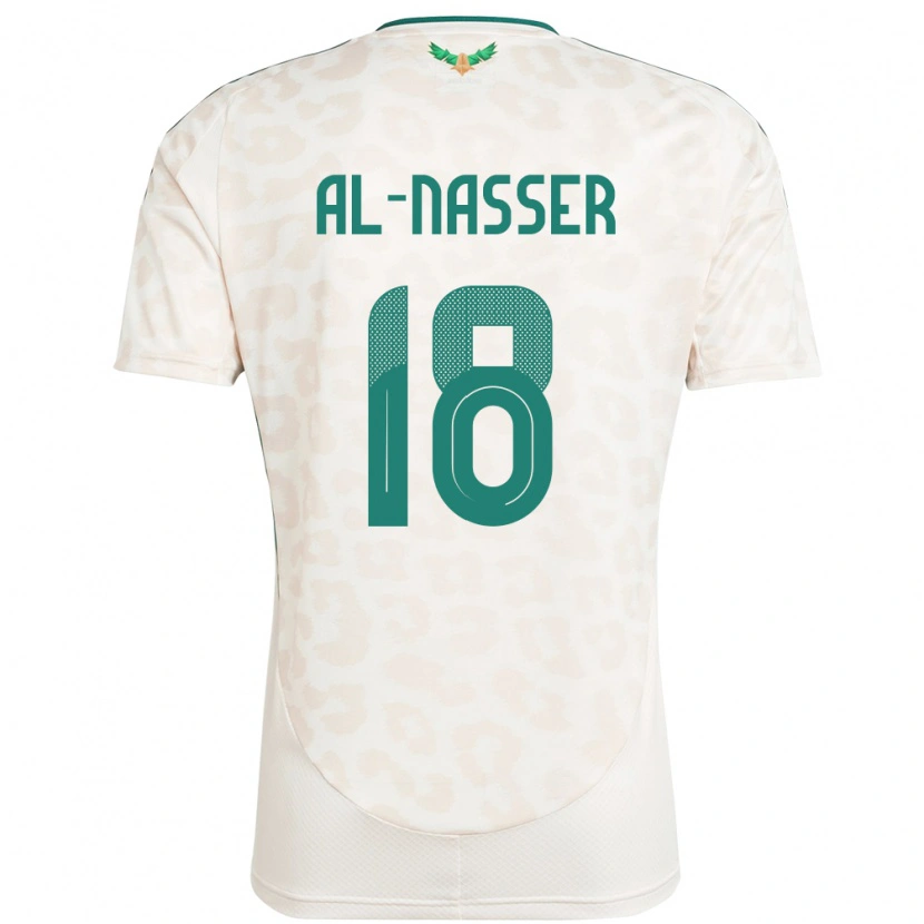 Danxen Børn Saudi-Arabien Saad Al-Nasser #18 Hvid Udebane Spillertrøjer 24-26 Trøje T-Shirt
