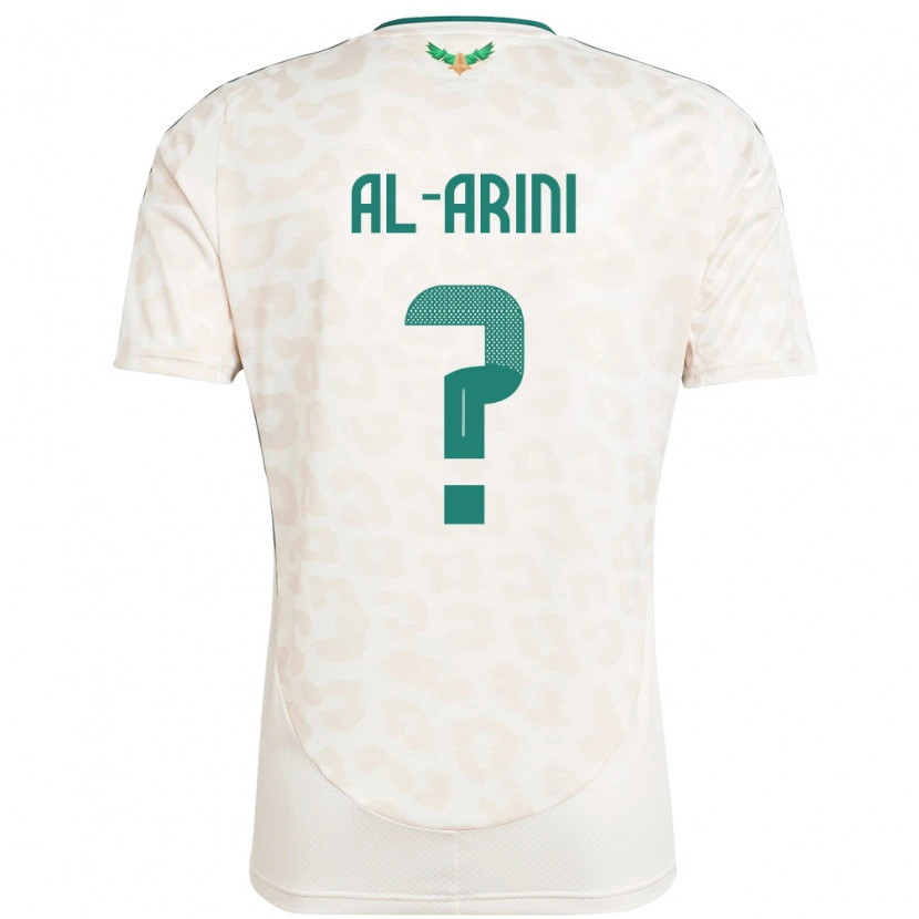 Danxen Børn Saudi-Arabien Bassem Al-Arini #0 Hvid Udebane Spillertrøjer 24-26 Trøje T-Shirt