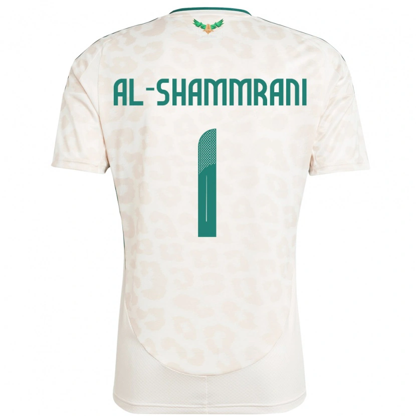 Danxen Børn Saudi-Arabien Faisal Al-Shammrani #1 Hvid Udebane Spillertrøjer 24-26 Trøje T-Shirt
