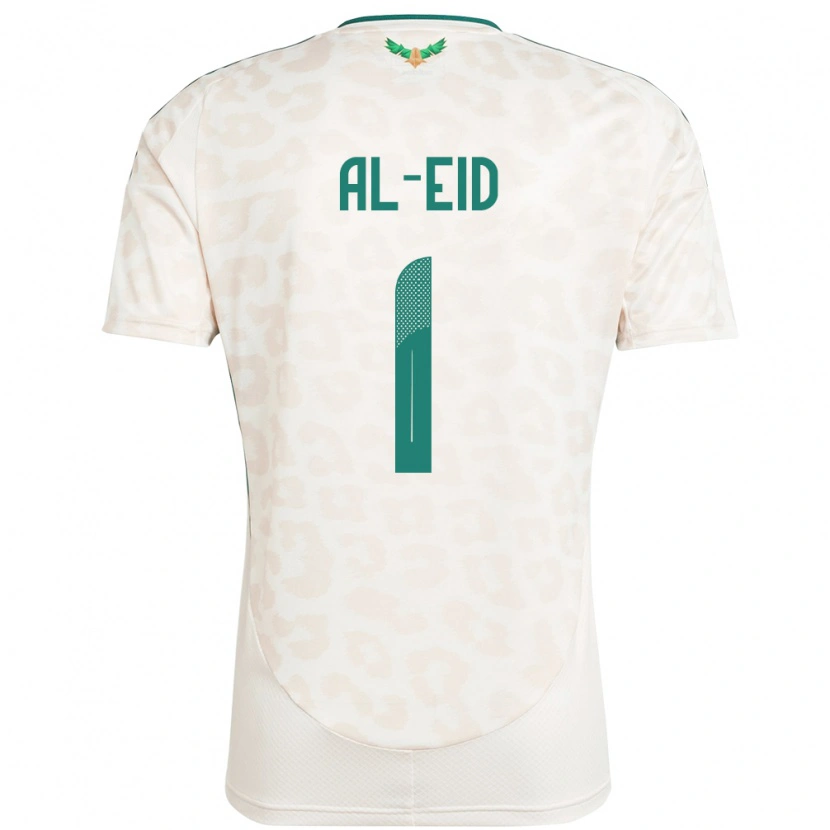 Danxen Børn Saudi-Arabien Mousa Al-Eid #1 Hvid Udebane Spillertrøjer 24-26 Trøje T-Shirt