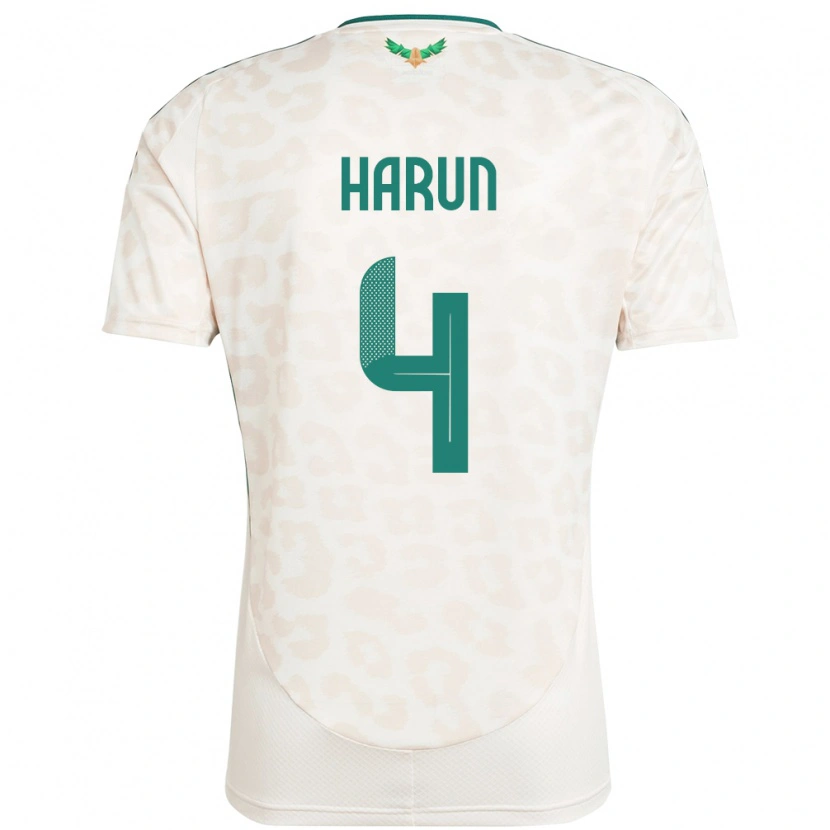 Danxen Børn Saudi-Arabien Saud Harun #4 Hvid Udebane Spillertrøjer 24-26 Trøje T-Shirt