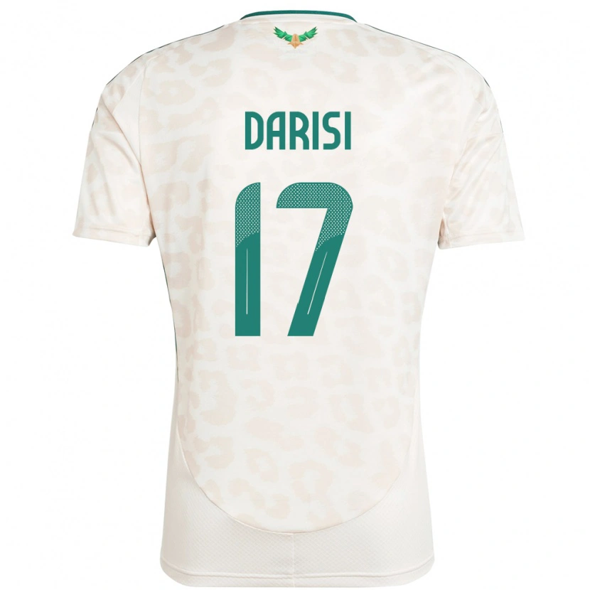 Danxen Børn Saudi-Arabien Abdulkarim Darisi #17 Hvid Udebane Spillertrøjer 24-26 Trøje T-Shirt