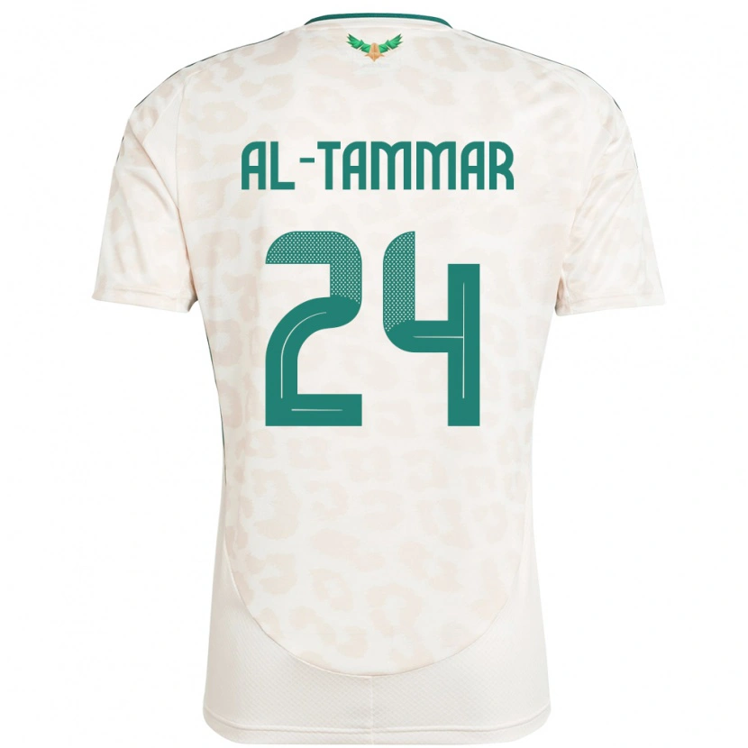 Danxen Børn Saudi-Arabien Abdulaziz Al-Tammar #24 Hvid Udebane Spillertrøjer 24-26 Trøje T-Shirt