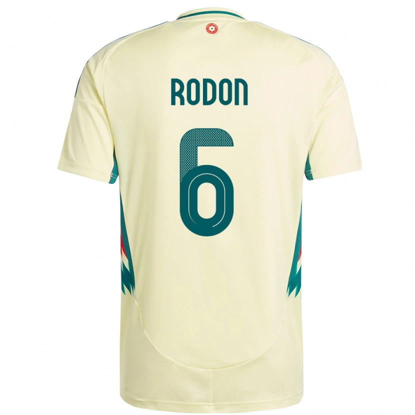 Danxen Børn Wales Joe Rodon #6 Beige Gul Udebane Spillertrøjer 24-26 Trøje T-Shirt