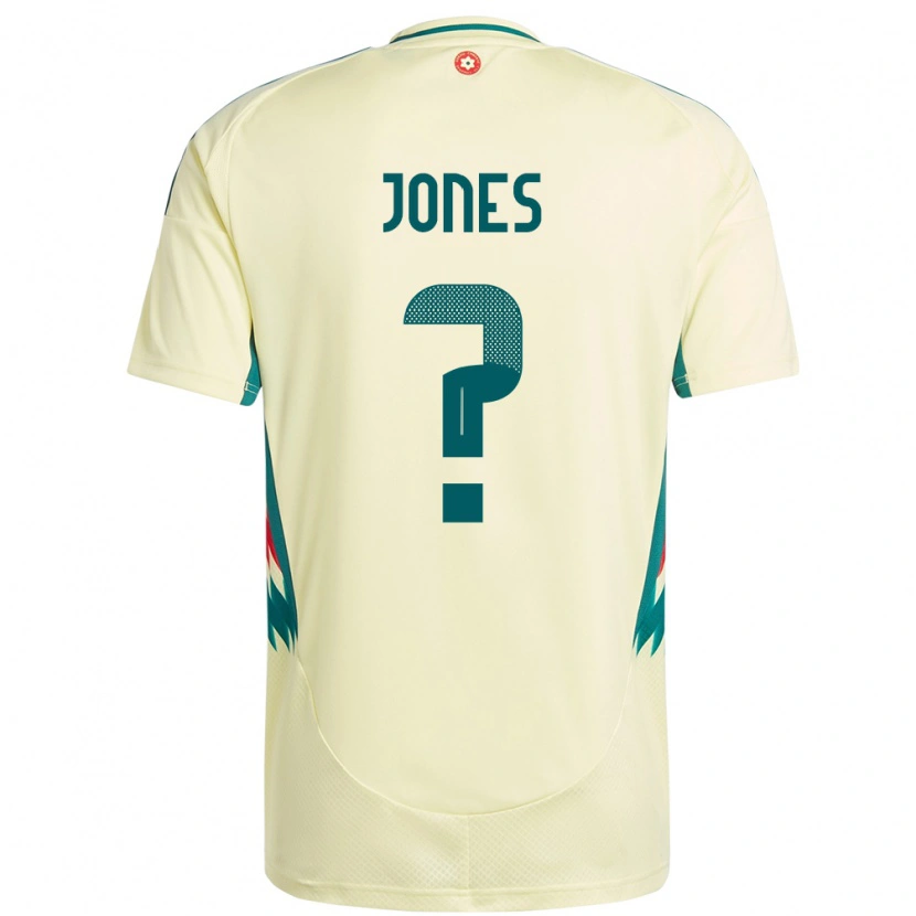 Danxen Børn Wales Iestyn Jones #0 Beige Gul Udebane Spillertrøjer 24-26 Trøje T-Shirt