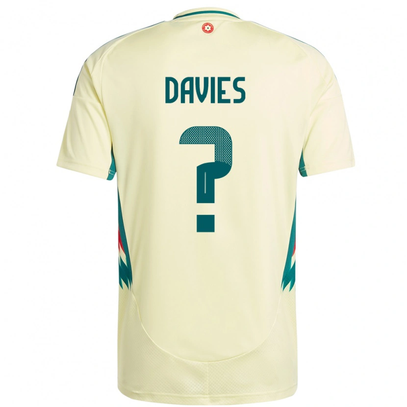 Danxen Børn Wales Isaac Davies #0 Beige Gul Udebane Spillertrøjer 24-26 Trøje T-Shirt