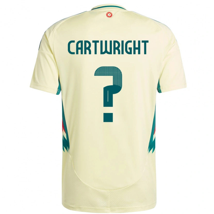 Danxen Børn Wales Logan Cartwright #0 Beige Gul Udebane Spillertrøjer 24-26 Trøje T-Shirt