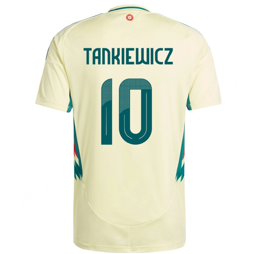 Danxen Børn Wales Rob Tankiewicz #10 Beige Gul Udebane Spillertrøjer 24-26 Trøje T-Shirt