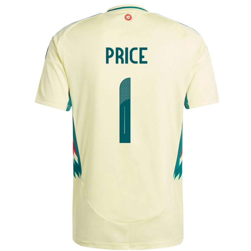 Danxen Børn Wales Jo Price #1 Beige Gul Udebane Spillertrøjer 24-26 Trøje T-Shirt