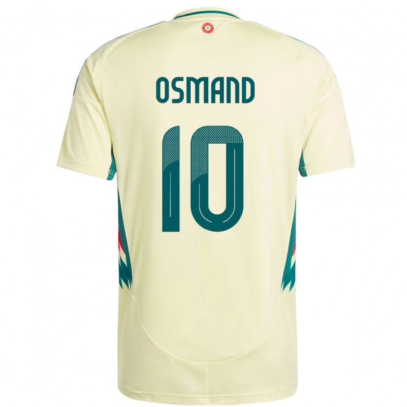 Danxen Børn Wales Callum Osmand #10 Beige Gul Udebane Spillertrøjer 24-26 Trøje T-Shirt