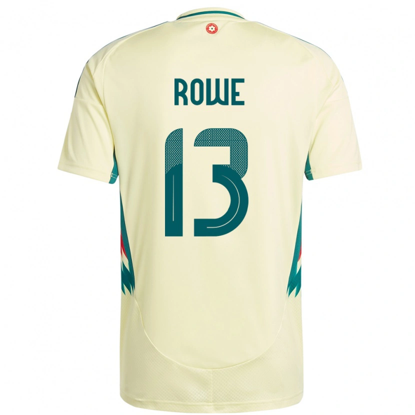 Danxen Børn Wales Rachel Rowe #13 Beige Gul Udebane Spillertrøjer 24-26 Trøje T-Shirt