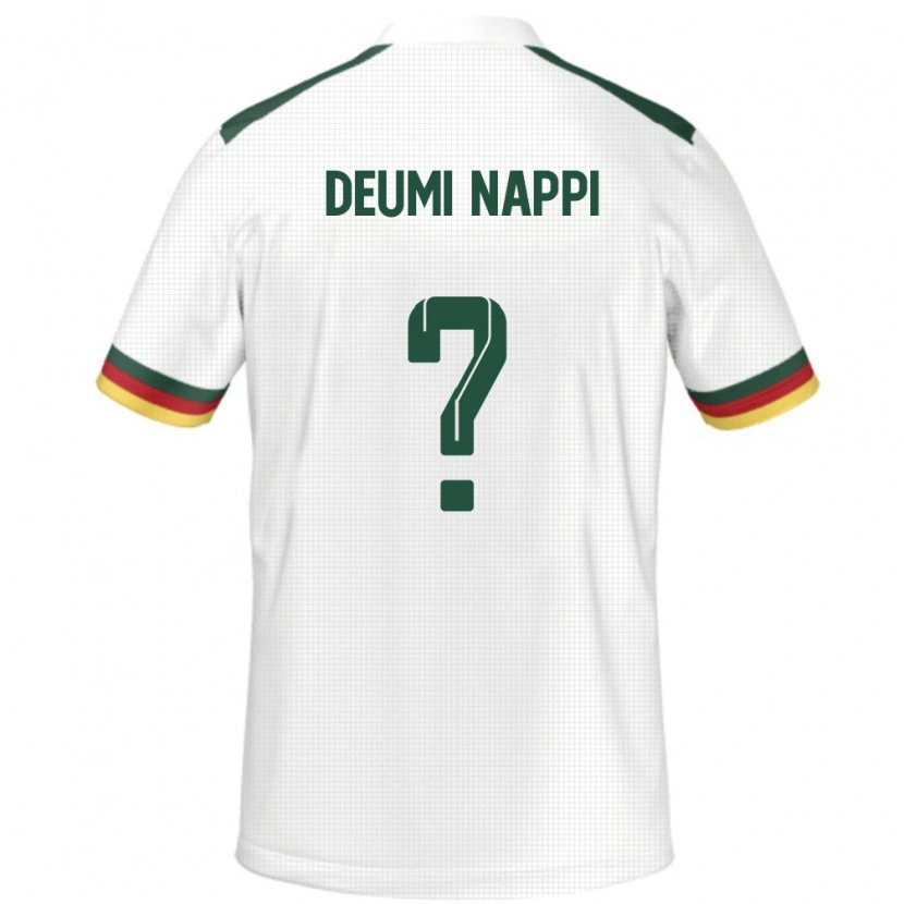 Danxen Børn Cameroun Dimitrie Deumi-Nappi #0 Hvid Udebane Spillertrøjer 24-26 Trøje T-Shirt