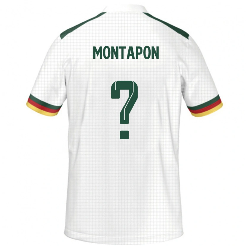 Danxen Børn Cameroun Fadil Montapon #0 Hvid Udebane Spillertrøjer 24-26 Trøje T-Shirt