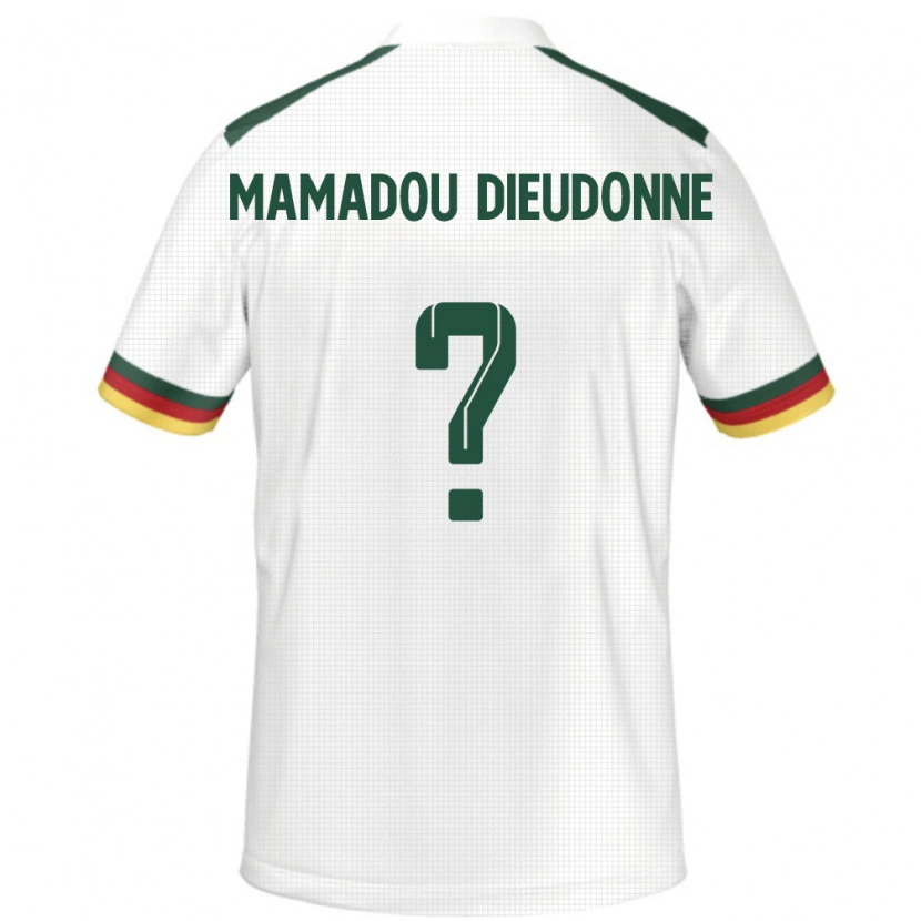 Danxen Børn Cameroun Malik Mamadou Dieudonne #0 Hvid Udebane Spillertrøjer 24-26 Trøje T-Shirt