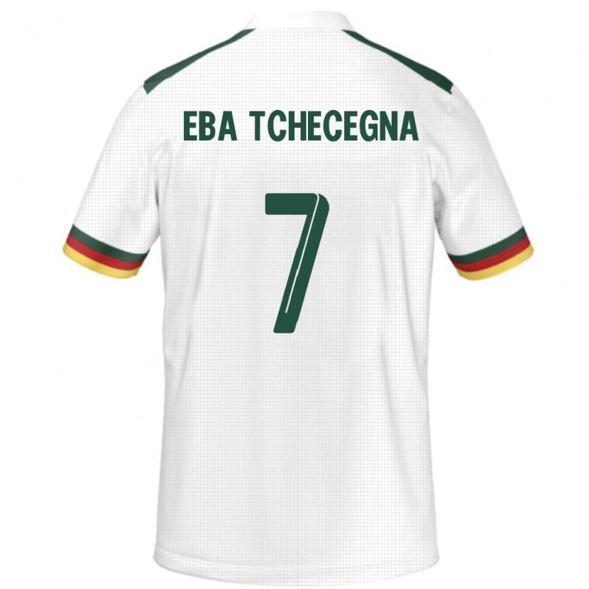 Danxen Børn Cameroun Arnold Eba Tchecegna #7 Hvid Udebane Spillertrøjer 24-26 Trøje T-Shirt