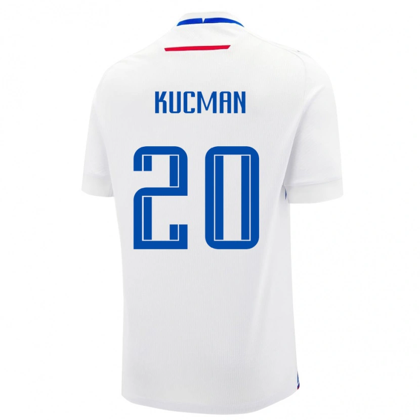 Danxen Børn Slovakiet Marcel Kucman #20 Hvid Udebane Spillertrøjer 24-26 Trøje T-Shirt