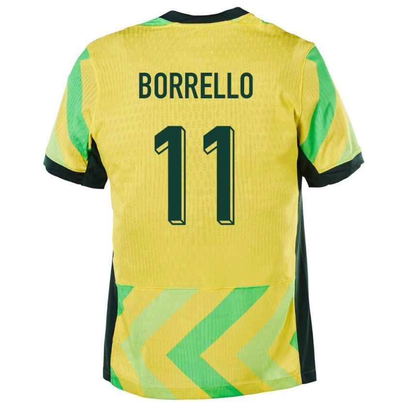 Danxen Mænd Australien Brandon Borrello #11 Gylden Hjemmebane Spillertrøjer 24-26 Trøje T-Shirt