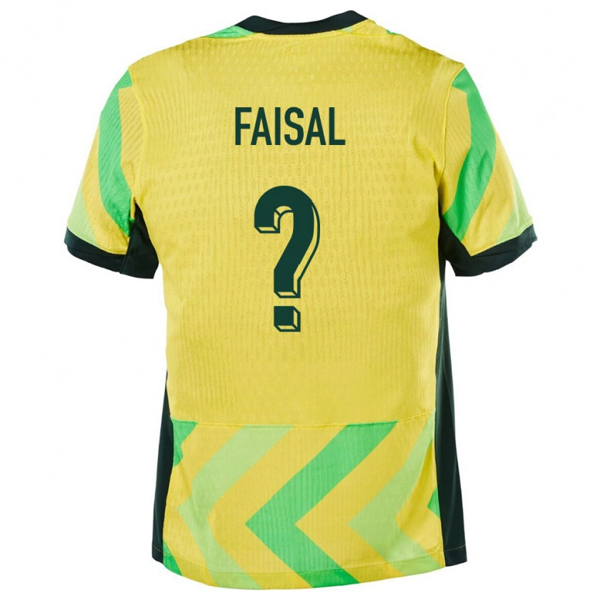 Danxen Mænd Australien Abdelelah Faisal #0 Gylden Hjemmebane Spillertrøjer 24-26 Trøje T-Shirt