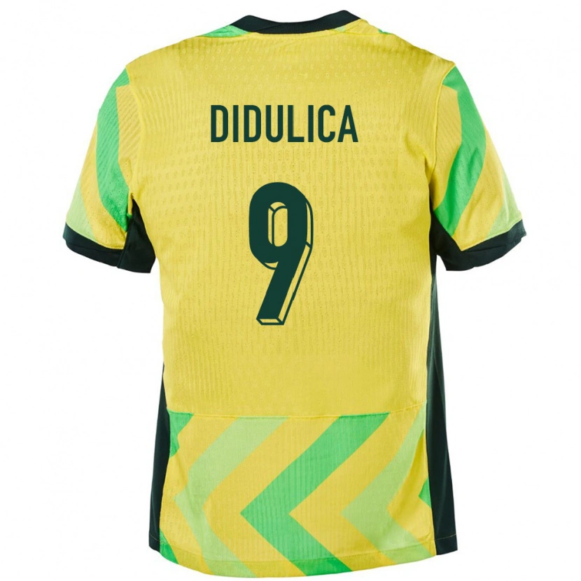 Danxen Mænd Australien Anthony Didulica #9 Gylden Hjemmebane Spillertrøjer 24-26 Trøje T-Shirt