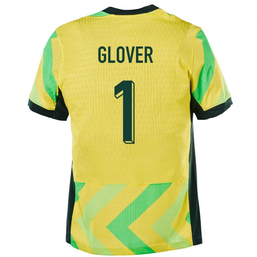 Danxen Mænd Australien Thomas Glover #1 Gylden Hjemmebane Spillertrøjer 24-26 Trøje T-Shirt