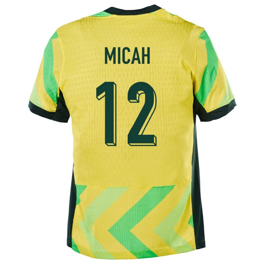 Danxen Mænd Australien Teagan Micah #12 Gylden Hjemmebane Spillertrøjer 24-26 Trøje T-Shirt