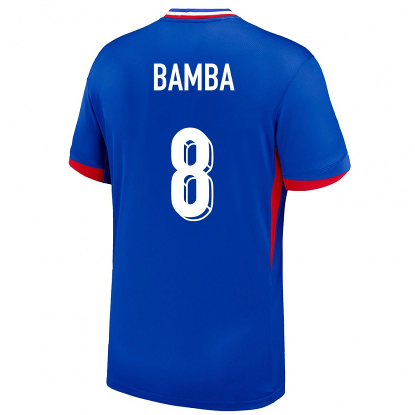 Danxen Mænd Frankrig Aladji Bamba #8 Blå Hjemmebane Spillertrøjer 24-26 Trøje T-Shirt