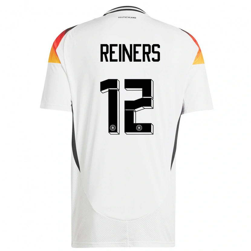 Danxen Mænd Tyskland Leonard Reiners #12 Hvid Hjemmebane Spillertrøjer 24-26 Trøje T-Shirt