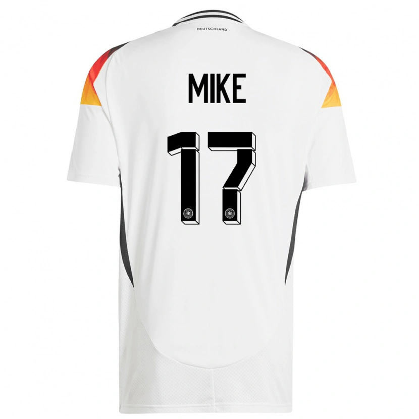 Danxen Mænd Tyskland Wisdom Mike #17 Hvid Hjemmebane Spillertrøjer 24-26 Trøje T-Shirt