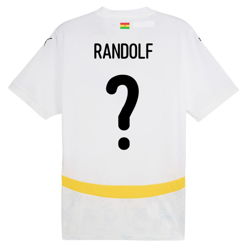 Danxen Mænd Ghana Augustine Randolf #0 Hvid Hjemmebane Spillertrøjer 24-26 Trøje T-Shirt