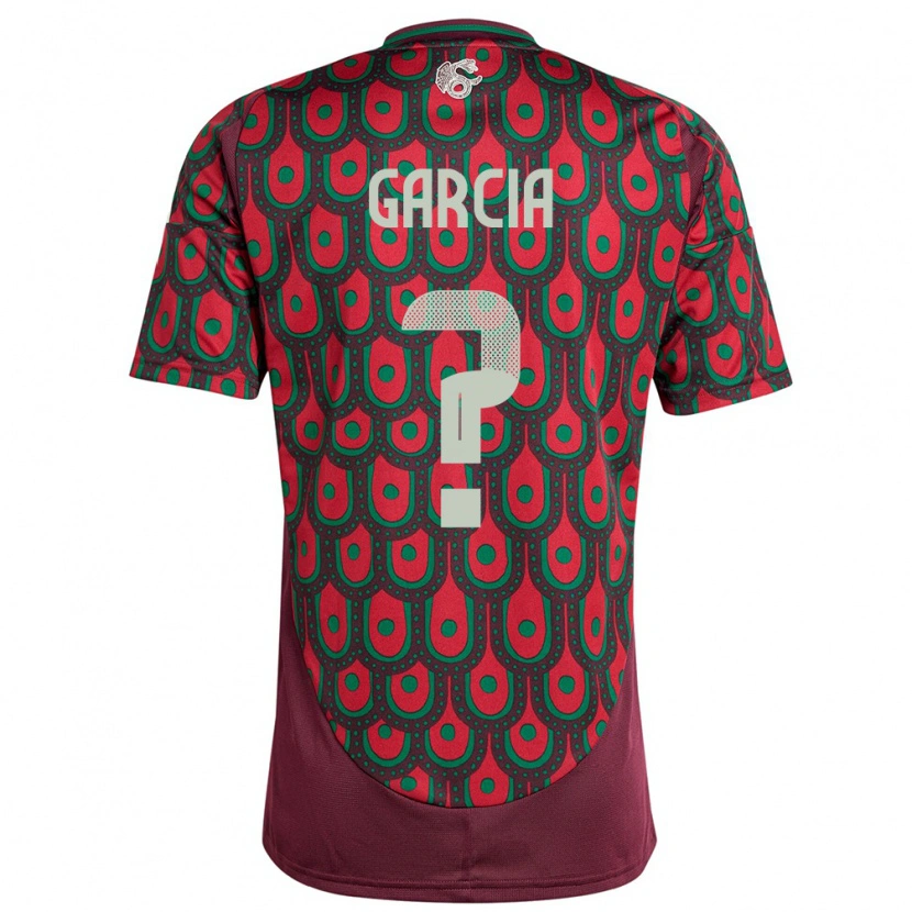 Danxen Mænd Mexico Giovani Garcia #0 Rødbrun Hjemmebane Spillertrøjer 24-26 Trøje T-Shirt
