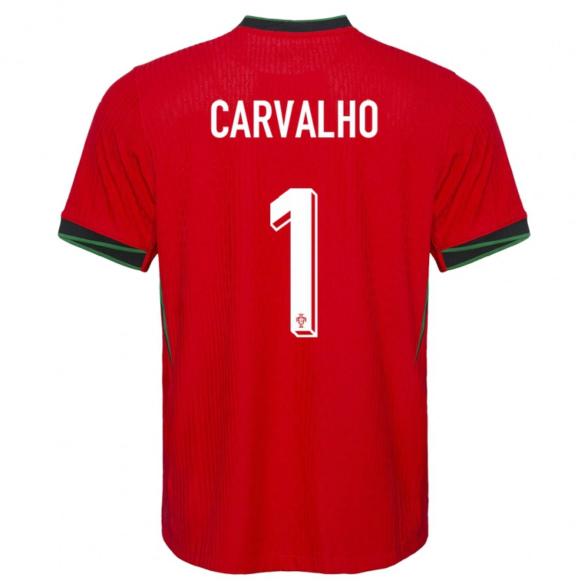 Danxen Mænd Portugal João Carvalho #1 Rød Hjemmebane Spillertrøjer 24-26 Trøje T-Shirt