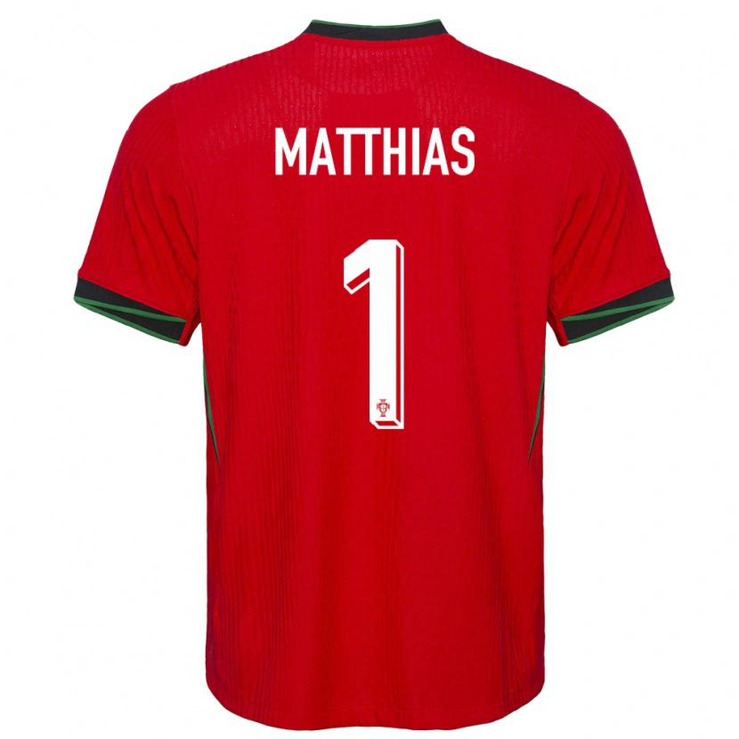 Danxen Mænd Portugal Matthias Da Silva #1 Rød Hjemmebane Spillertrøjer 24-26 Trøje T-Shirt
