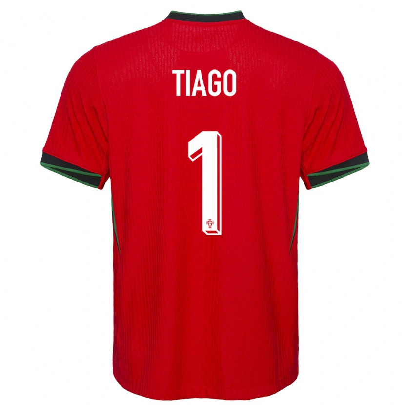 Danxen Mænd Portugal Tiago Ferreira #1 Rød Hjemmebane Spillertrøjer 24-26 Trøje T-Shirt