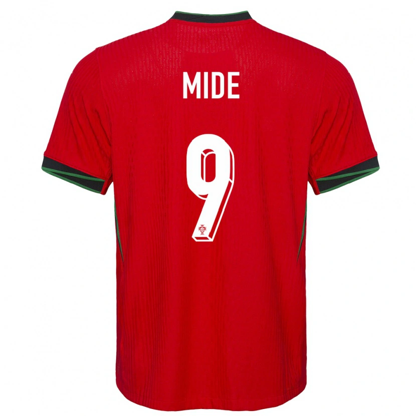 Danxen Mænd Portugal Mateus Mide #9 Rød Hjemmebane Spillertrøjer 24-26 Trøje T-Shirt