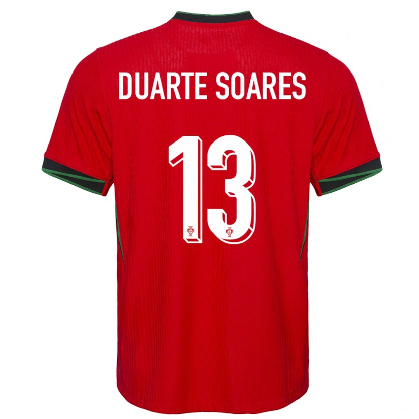 Danxen Mænd Portugal Duarte Soares #13 Rød Hjemmebane Spillertrøjer 24-26 Trøje T-Shirt