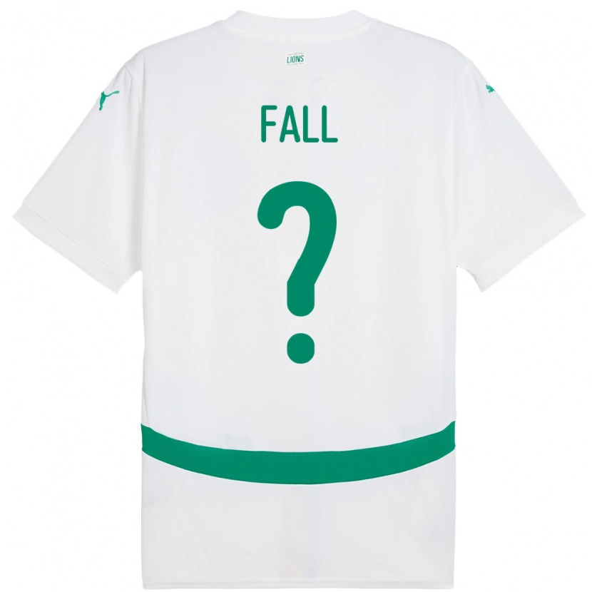 Danxen Mænd Senegal Fallou Fall #0 Hvid Hjemmebane Spillertrøjer 24-26 Trøje T-Shirt