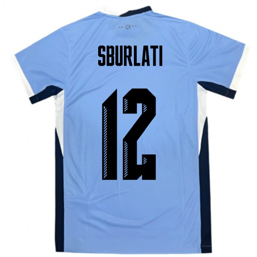 Danxen Mænd Uruguay Vanina Sburlati #12 Hvid Sort Hjemmebane Spillertrøjer 24-26 Trøje T-Shirt