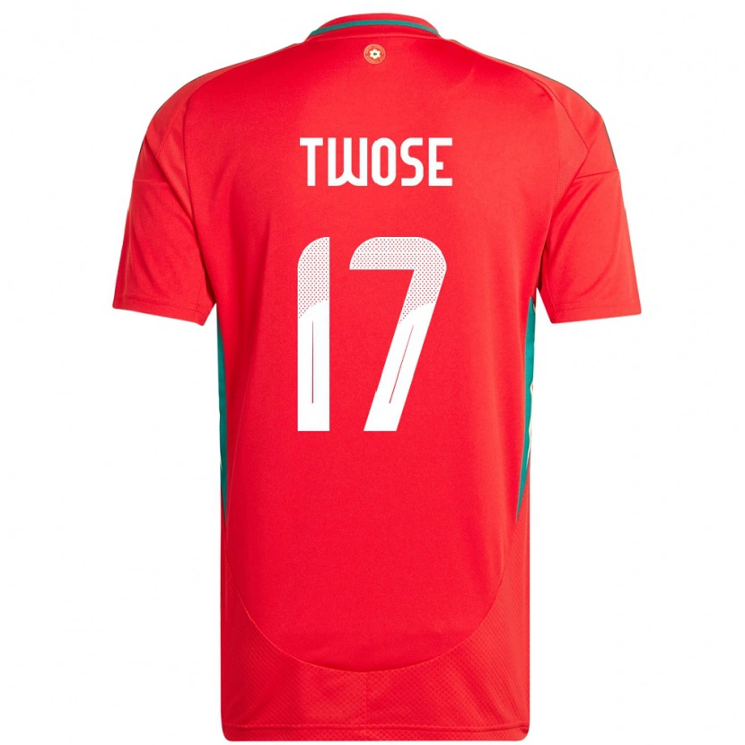 Danxen Mænd Wales Cody Twose #17 Rød Hjemmebane Spillertrøjer 24-26 Trøje T-Shirt