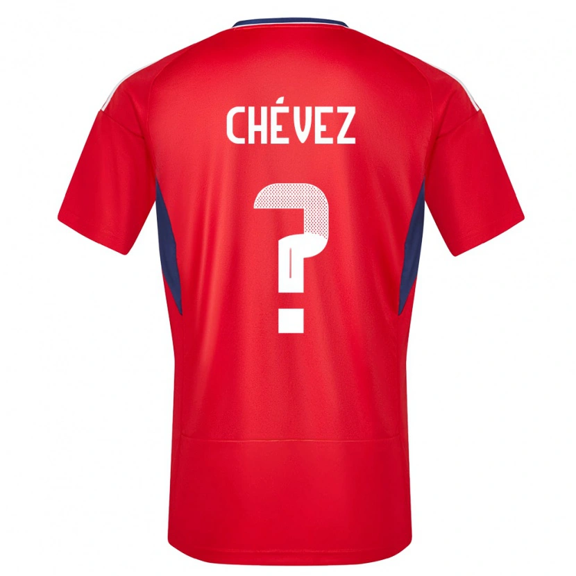 Danxen Mænd Costa Rica Adrián Chévez #0 Rød Hjemmebane Spillertrøjer 24-26 Trøje T-Shirt