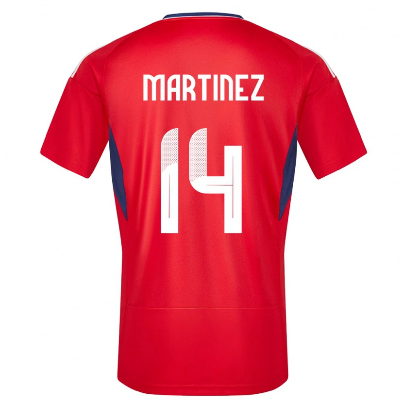 Danxen Mænd Costa Rica Alonso Martínez #14 Rød Hjemmebane Spillertrøjer 24-26 Trøje T-Shirt