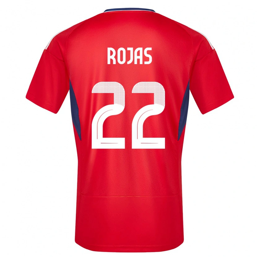 Danxen Mænd Costa Rica Andy Rojas #22 Rød Hjemmebane Spillertrøjer 24-26 Trøje T-Shirt