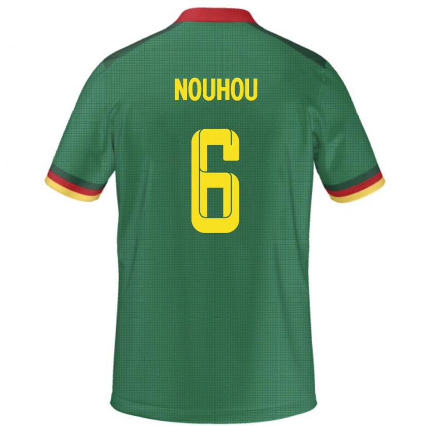 Danxen Mænd Cameroun Nouhou #6 Grøn Hjemmebane Spillertrøjer 24-26 Trøje T-Shirt