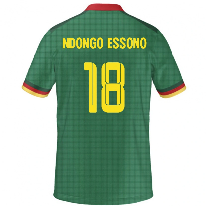 Danxen Mænd Cameroun Rodrigue Dipanda Ndongo Essono #18 Grøn Hjemmebane Spillertrøjer 24-26 Trøje T-Shirt