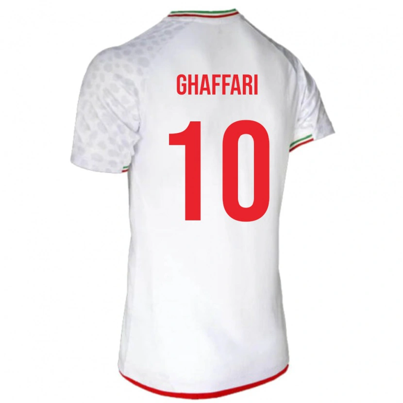 Danxen Mænd Iran Salman Ghaffari #10 Hvid Hjemmebane Spillertrøjer 24-26 Trøje T-Shirt