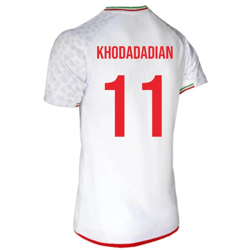 Danxen Mænd Iran Erfan Khodadadian #11 Hvid Hjemmebane Spillertrøjer 24-26 Trøje T-Shirt