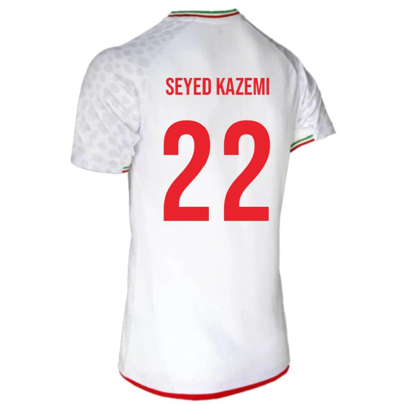 Danxen Mænd Iran Arefeh Seyed Kazemi #22 Hvid Hjemmebane Spillertrøjer 24-26 Trøje T-Shirt