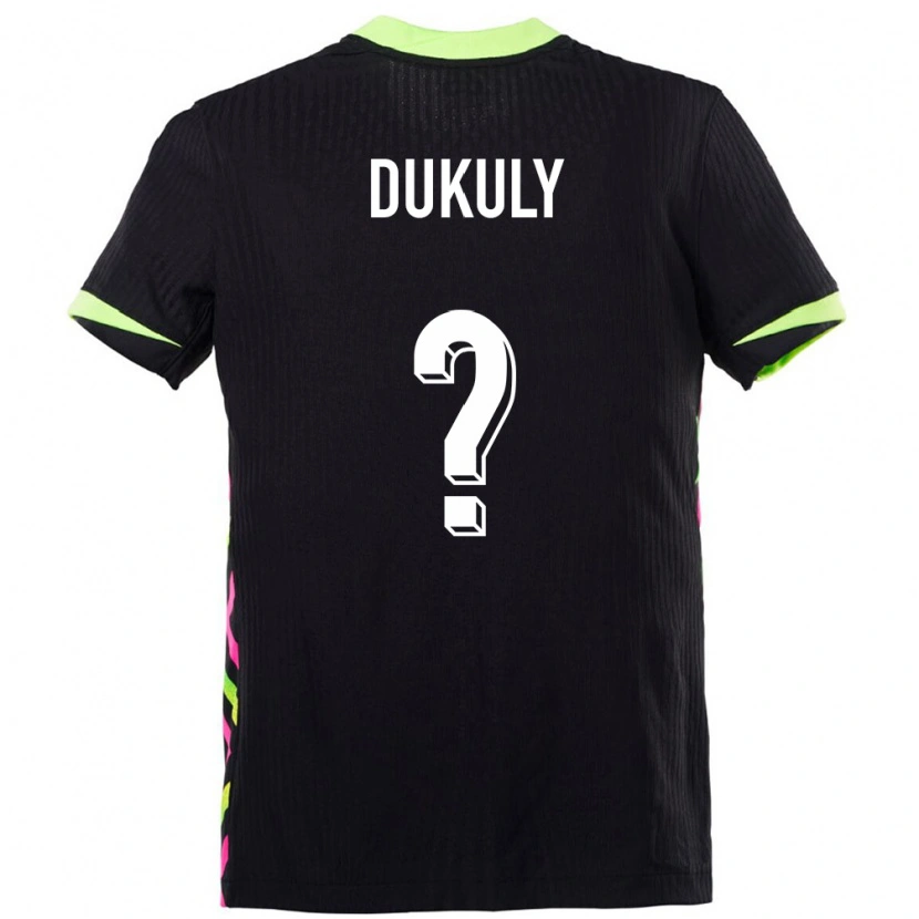 Danxen Mænd Australien Yaya Dukuly #0 Mørkeblå Udebane Spillertrøjer 24-26 Trøje T-Shirt