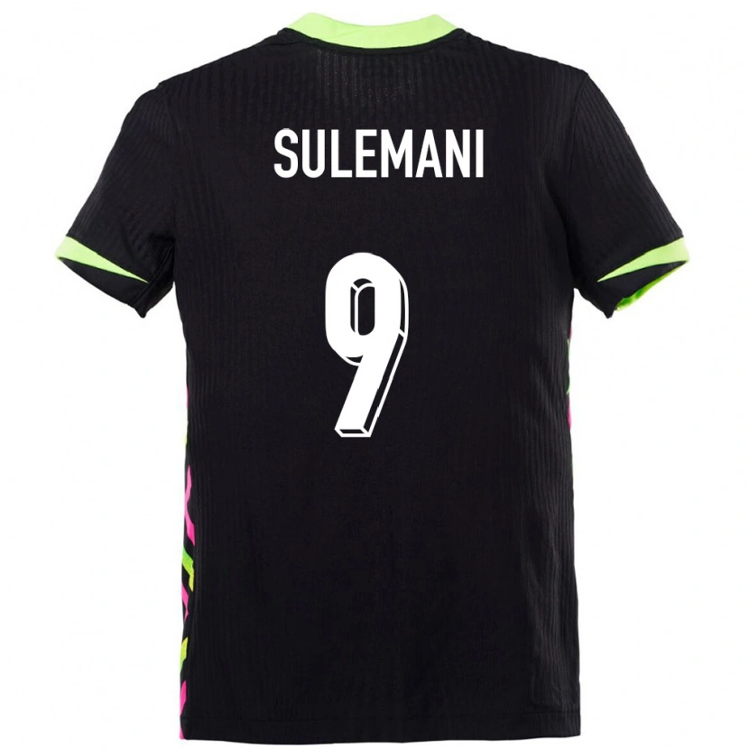 Danxen Mænd Australien Arion Sulemani #9 Mørkeblå Udebane Spillertrøjer 24-26 Trøje T-Shirt